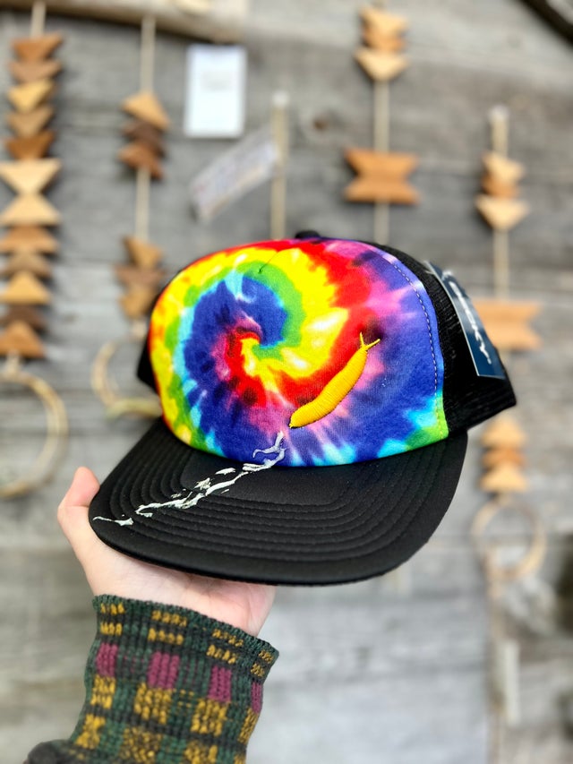 New Painted Tie-Dye Fisherman Hat Men and Women Double-Sided Hats